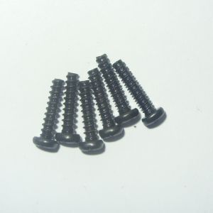 Pack of 6 black case screws for Spectrum 128+2 Grey model