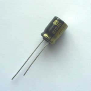 220uf 25v radial capacitor